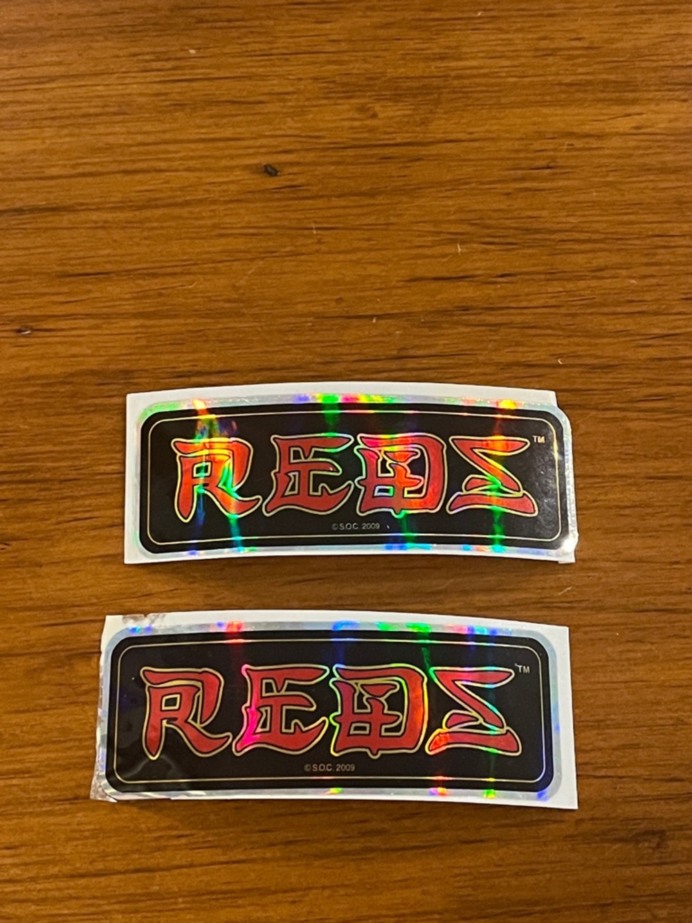 Powell Reds Skateboard 2009 Bearings Sticker x 2